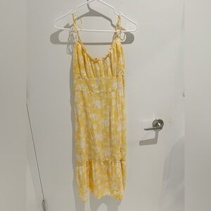 Abercrombie&Fitch yellow floral midi dress